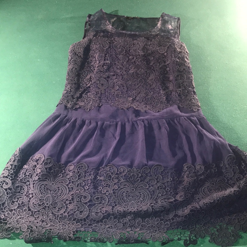 Dark blue beautiful dress on clearance now